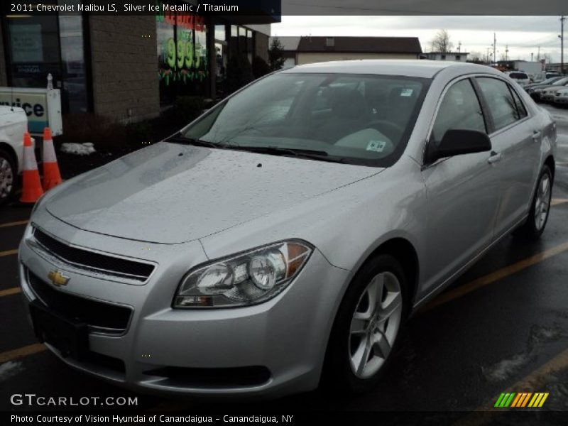 Silver Ice Metallic / Titanium 2011 Chevrolet Malibu LS