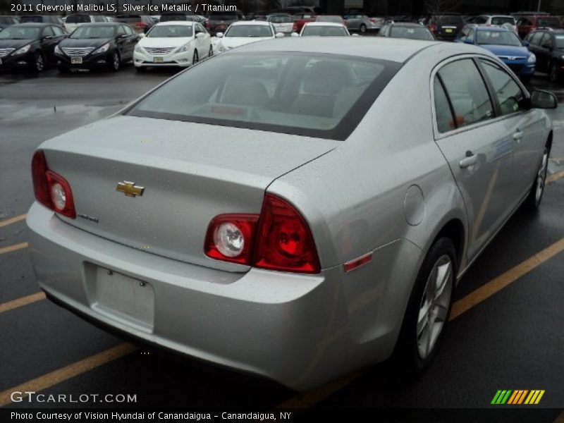Silver Ice Metallic / Titanium 2011 Chevrolet Malibu LS