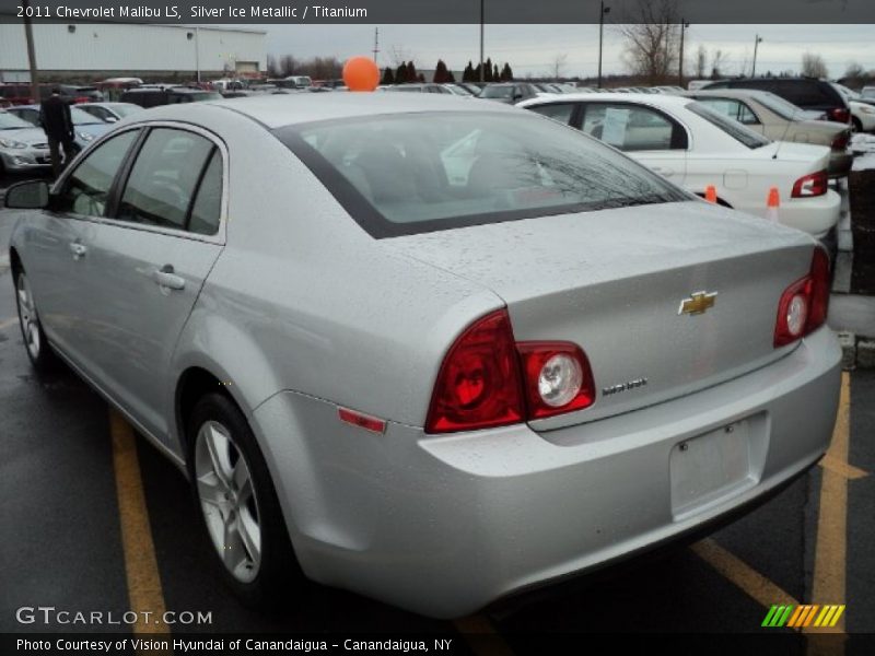 Silver Ice Metallic / Titanium 2011 Chevrolet Malibu LS