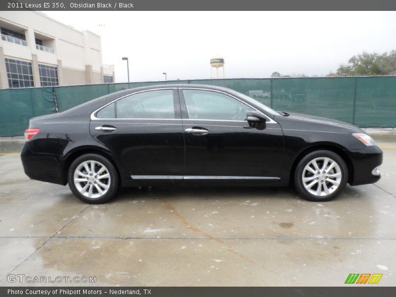 Obsidian Black / Black 2011 Lexus ES 350