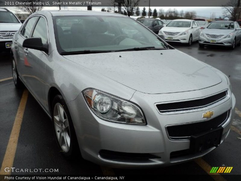 Silver Ice Metallic / Titanium 2011 Chevrolet Malibu LS