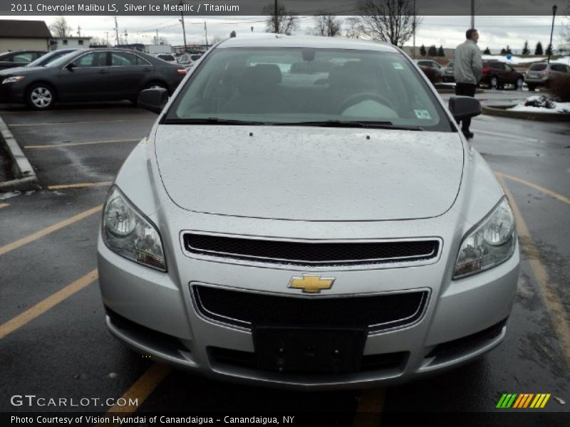 Silver Ice Metallic / Titanium 2011 Chevrolet Malibu LS