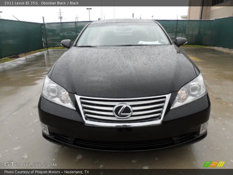 Obsidian Black / Black 2011 Lexus ES 350
