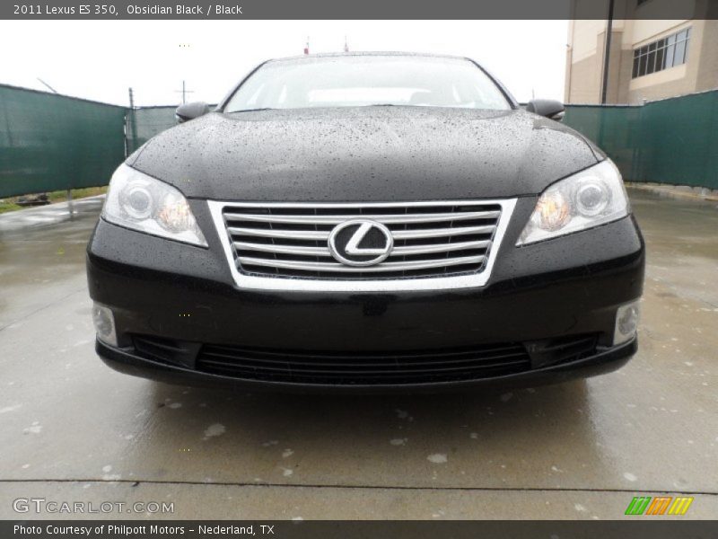 Obsidian Black / Black 2011 Lexus ES 350