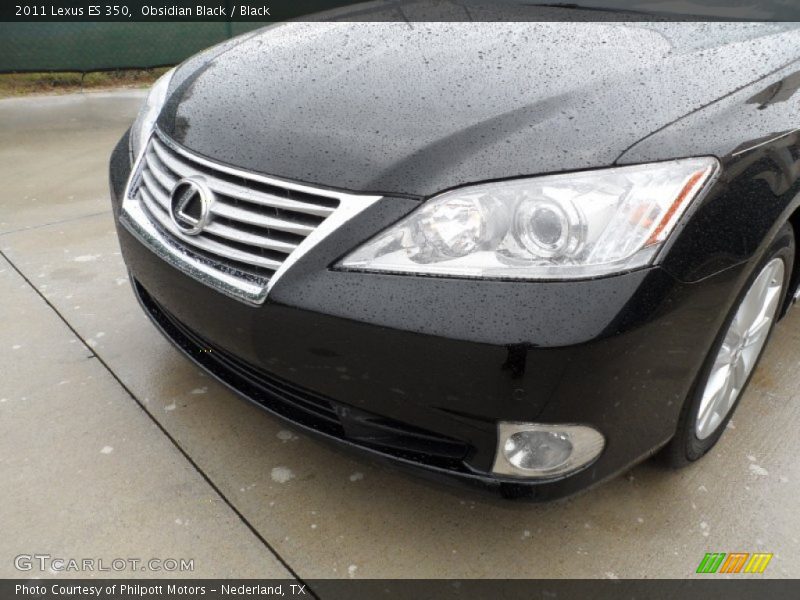 Obsidian Black / Black 2011 Lexus ES 350
