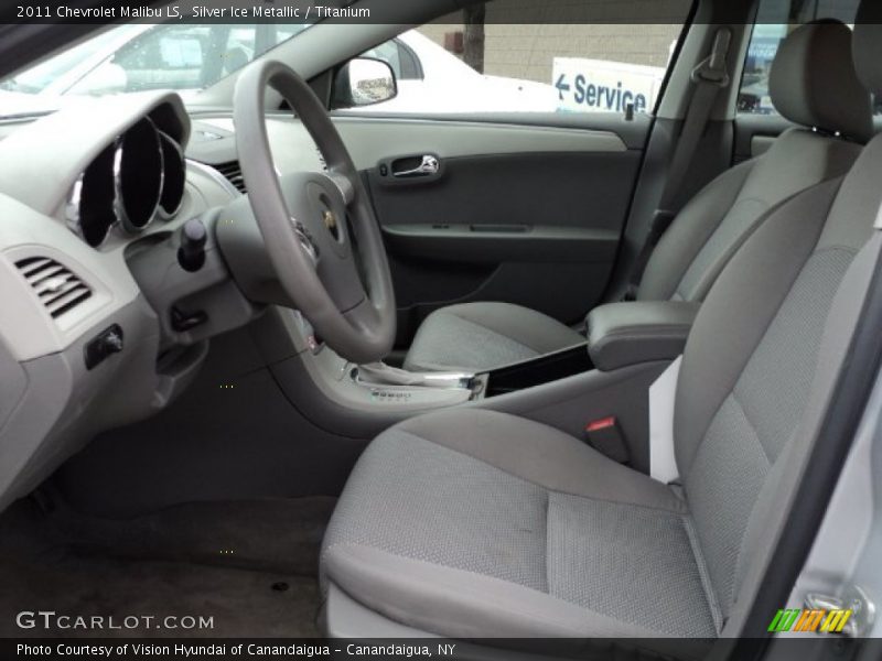 Silver Ice Metallic / Titanium 2011 Chevrolet Malibu LS