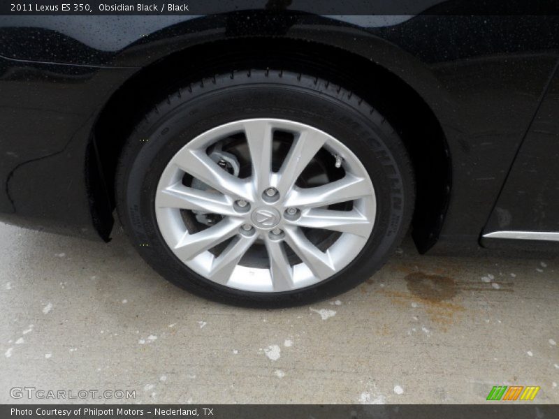 Obsidian Black / Black 2011 Lexus ES 350