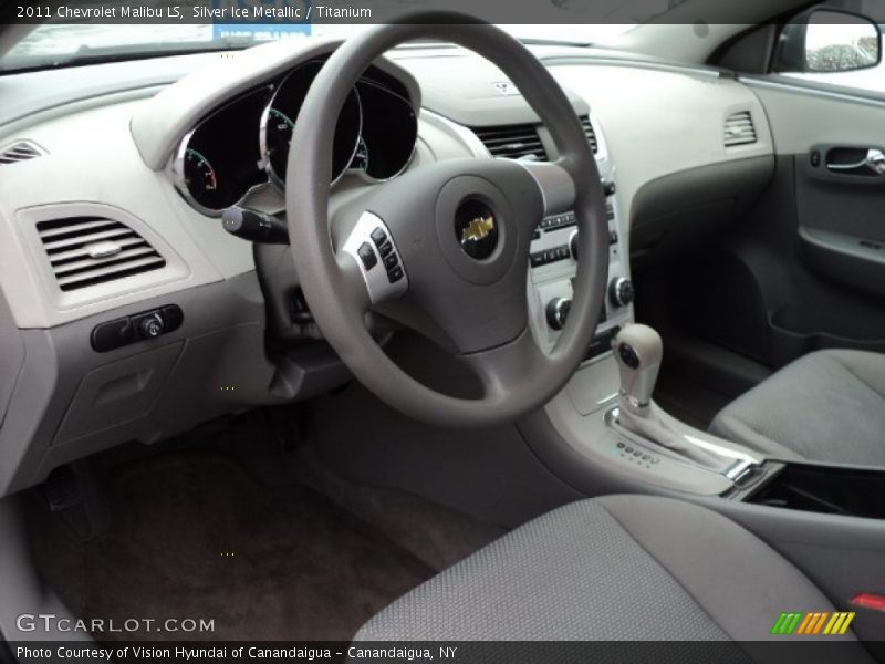Silver Ice Metallic / Titanium 2011 Chevrolet Malibu LS