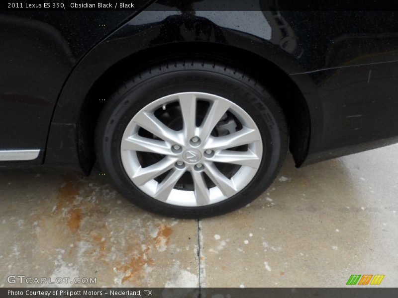 Obsidian Black / Black 2011 Lexus ES 350