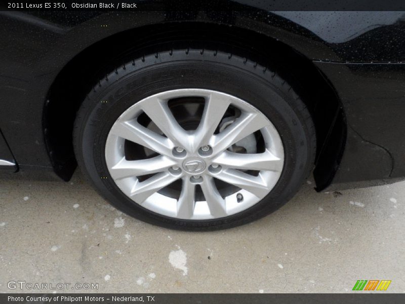Obsidian Black / Black 2011 Lexus ES 350