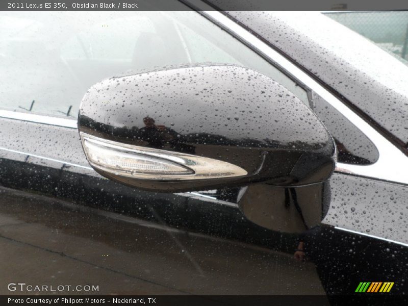 Obsidian Black / Black 2011 Lexus ES 350