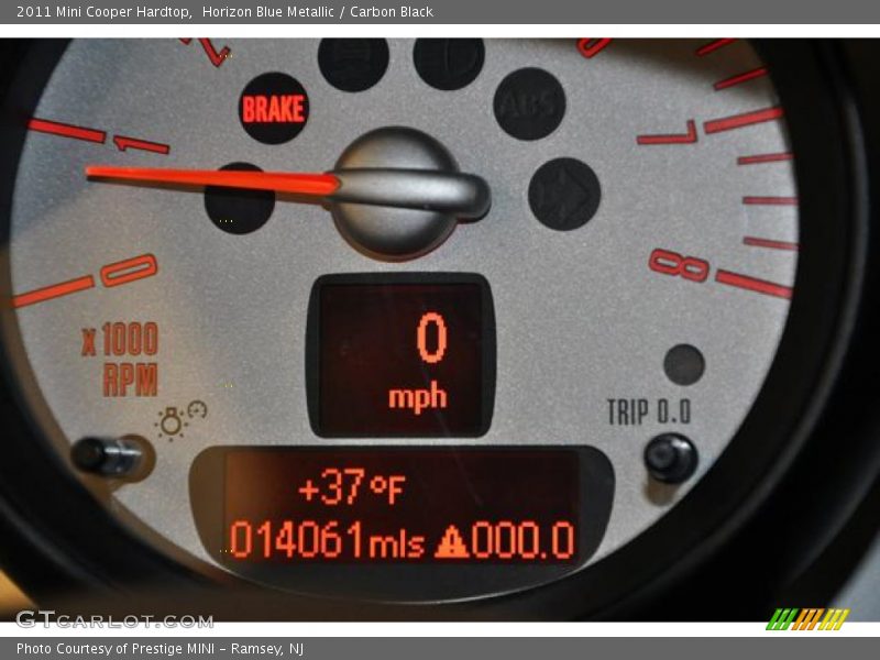 Horizon Blue Metallic / Carbon Black 2011 Mini Cooper Hardtop