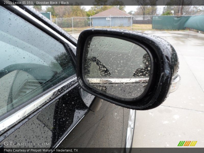 Obsidian Black / Black 2011 Lexus ES 350