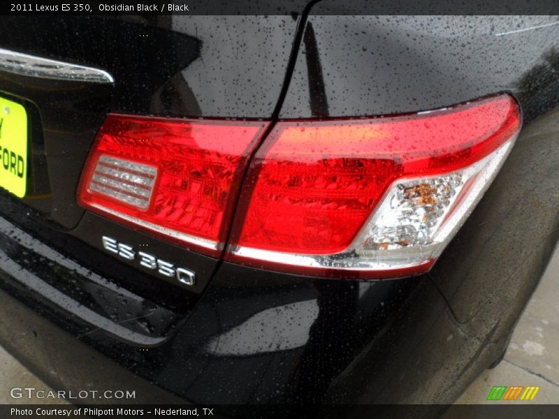 Obsidian Black / Black 2011 Lexus ES 350