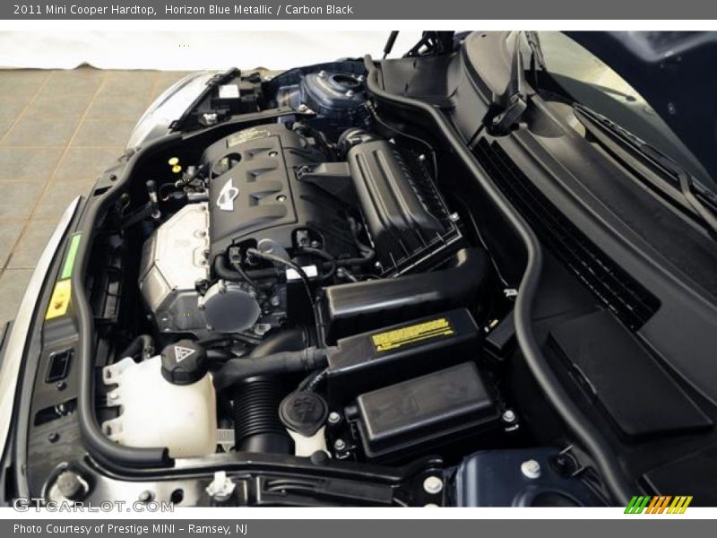 Horizon Blue Metallic / Carbon Black 2011 Mini Cooper Hardtop