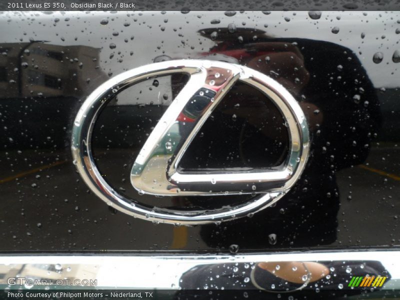 Obsidian Black / Black 2011 Lexus ES 350