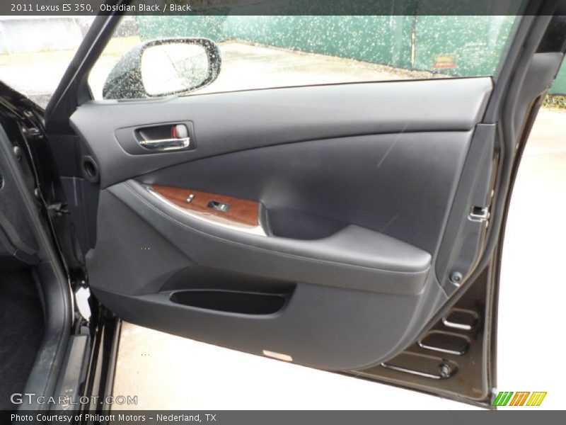 Obsidian Black / Black 2011 Lexus ES 350