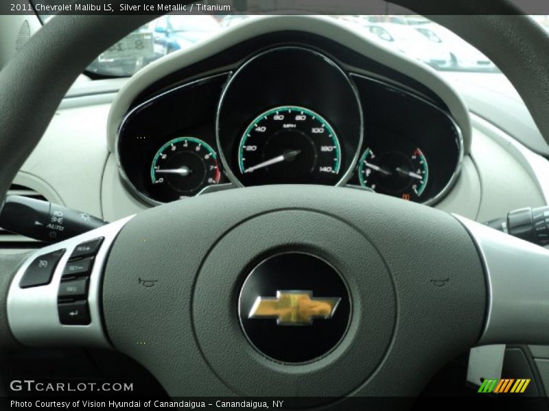 Silver Ice Metallic / Titanium 2011 Chevrolet Malibu LS