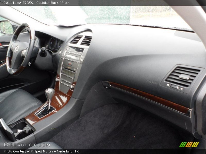 Obsidian Black / Black 2011 Lexus ES 350