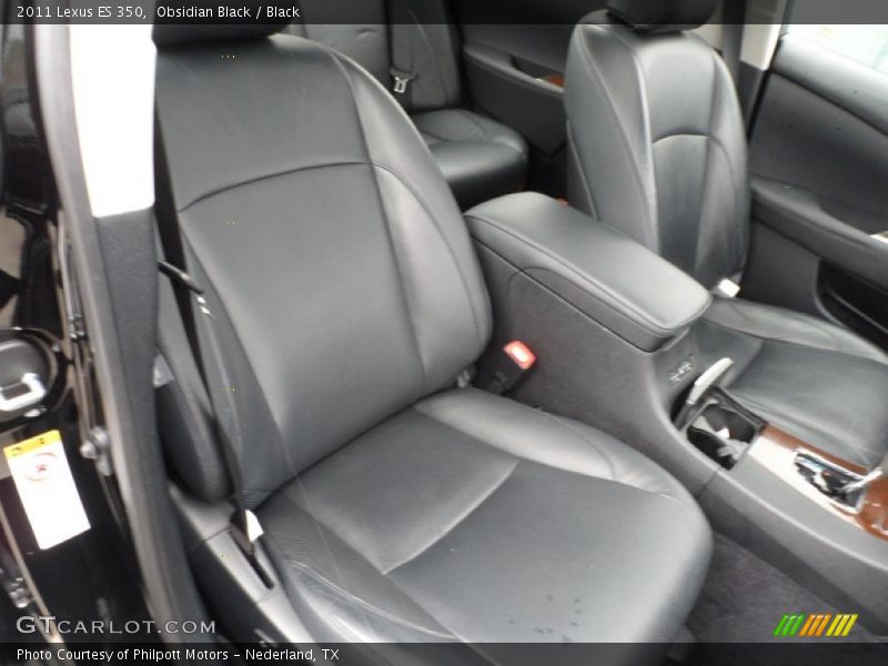 Obsidian Black / Black 2011 Lexus ES 350