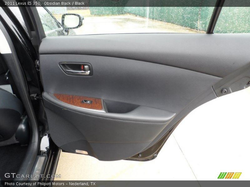 Obsidian Black / Black 2011 Lexus ES 350