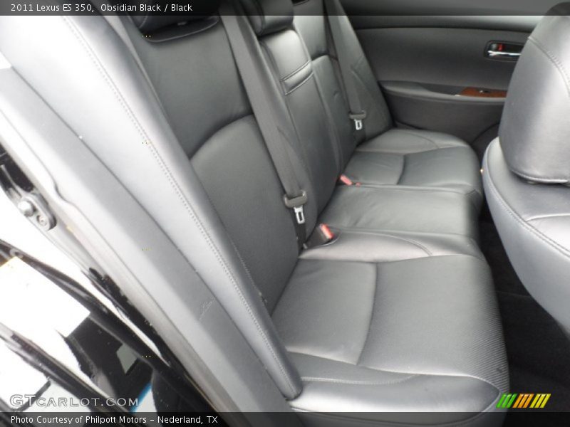 Obsidian Black / Black 2011 Lexus ES 350