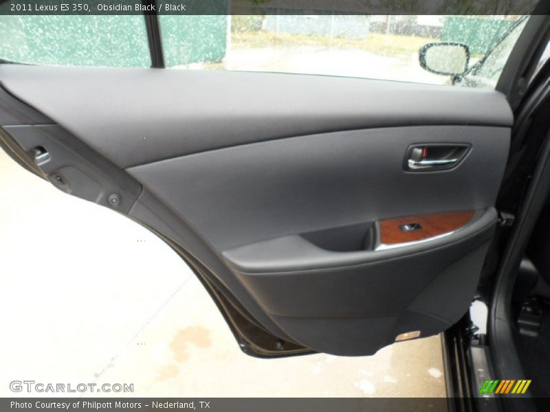 Obsidian Black / Black 2011 Lexus ES 350