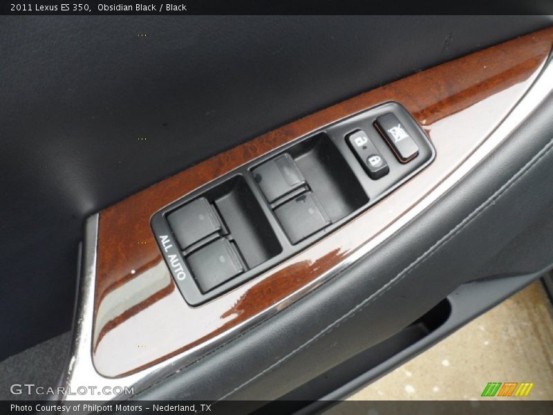 Obsidian Black / Black 2011 Lexus ES 350
