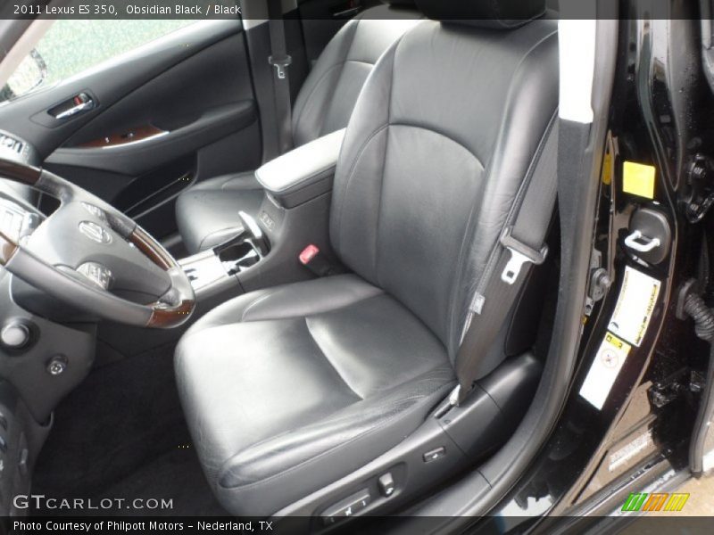 Obsidian Black / Black 2011 Lexus ES 350