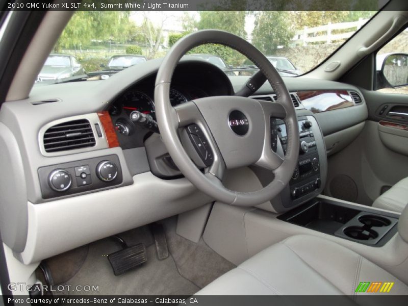 Summit White / Light Titanium 2010 GMC Yukon XL SLT 4x4