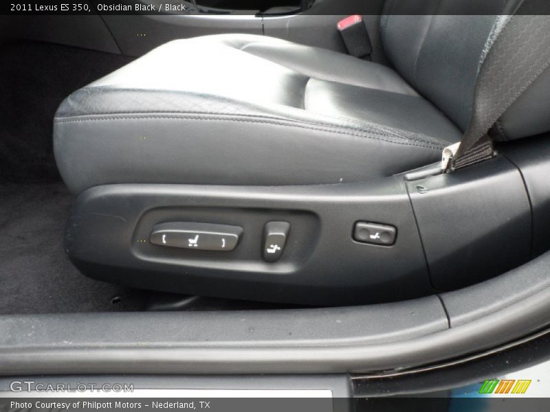 Obsidian Black / Black 2011 Lexus ES 350