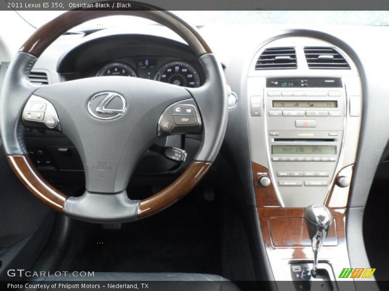 Obsidian Black / Black 2011 Lexus ES 350