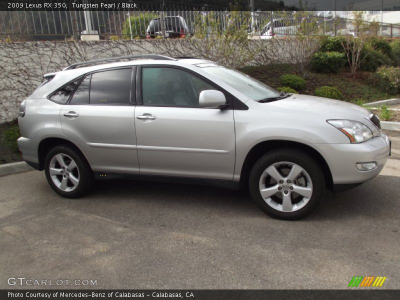 Tungsten Pearl / Black 2009 Lexus RX 350