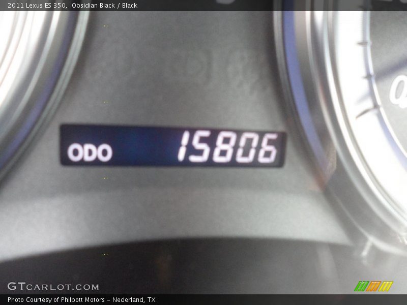 Obsidian Black / Black 2011 Lexus ES 350