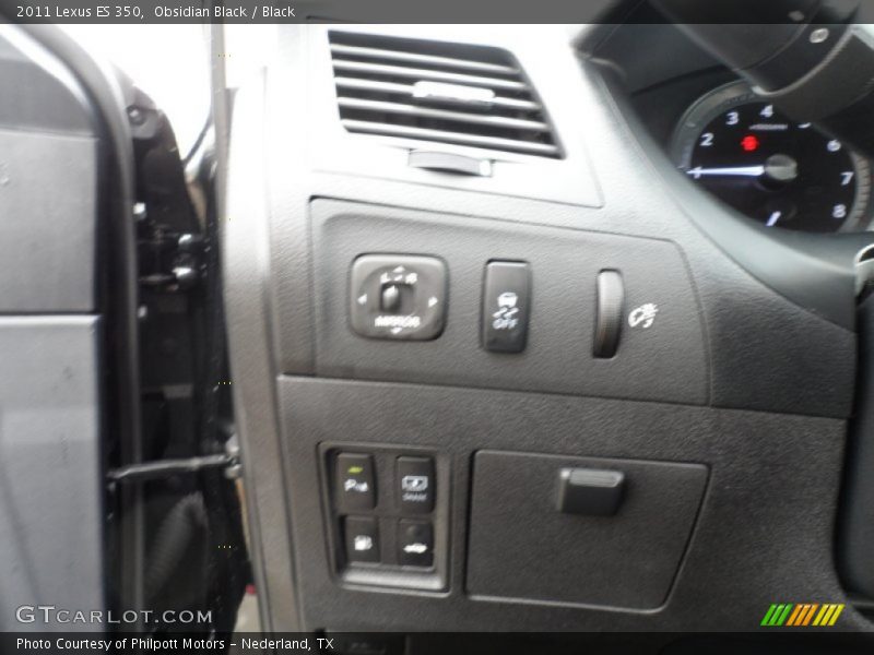 Obsidian Black / Black 2011 Lexus ES 350