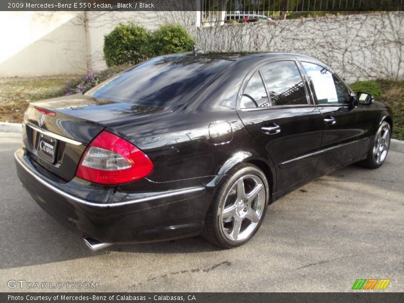 Black / Black 2009 Mercedes-Benz E 550 Sedan