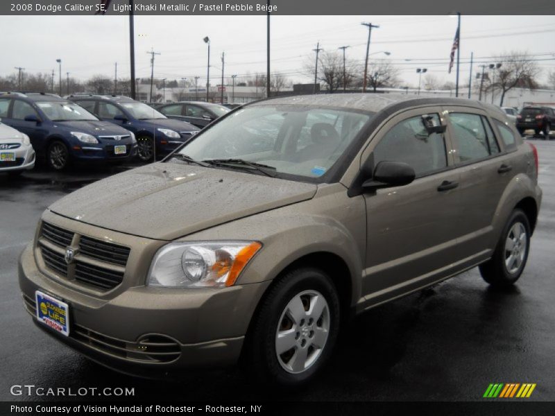 Light Khaki Metallic / Pastel Pebble Beige 2008 Dodge Caliber SE