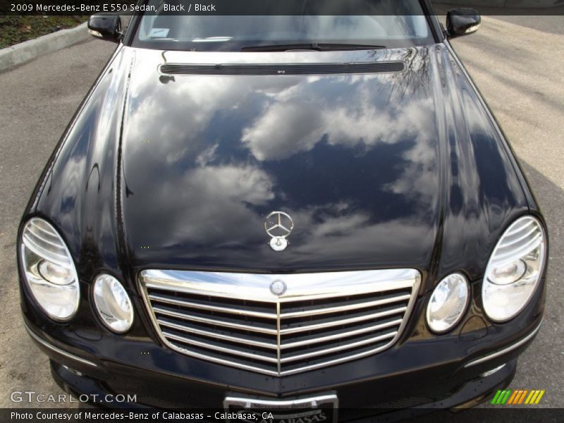 Black / Black 2009 Mercedes-Benz E 550 Sedan