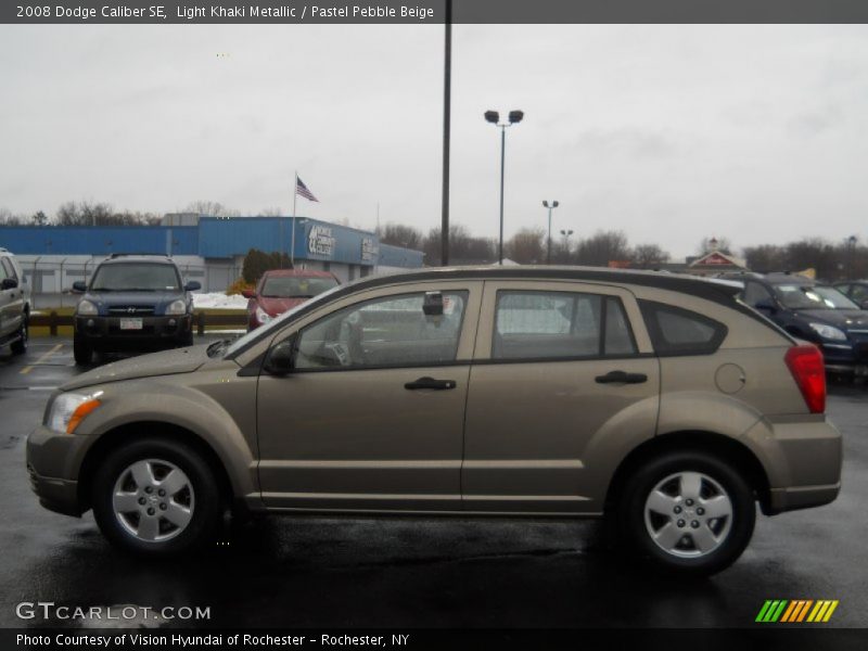 Light Khaki Metallic / Pastel Pebble Beige 2008 Dodge Caliber SE
