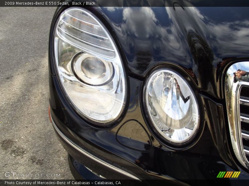 Black / Black 2009 Mercedes-Benz E 550 Sedan