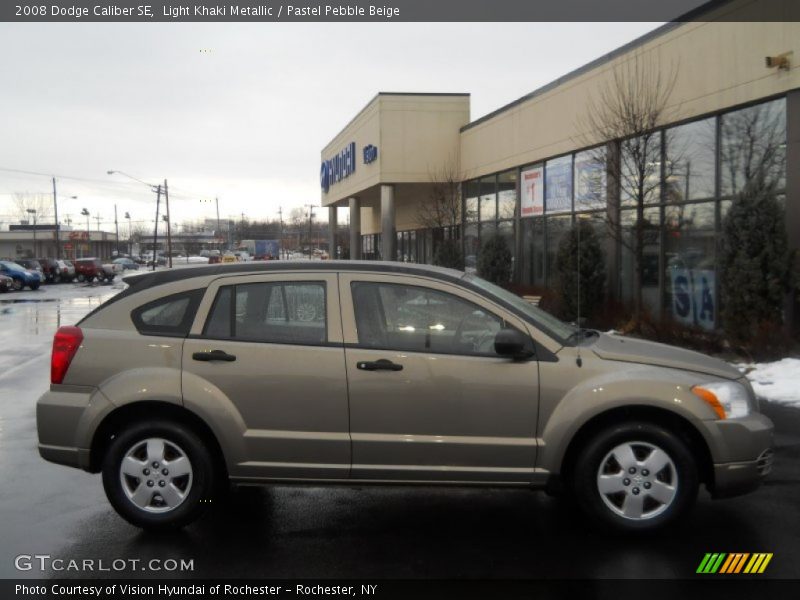 Light Khaki Metallic / Pastel Pebble Beige 2008 Dodge Caliber SE