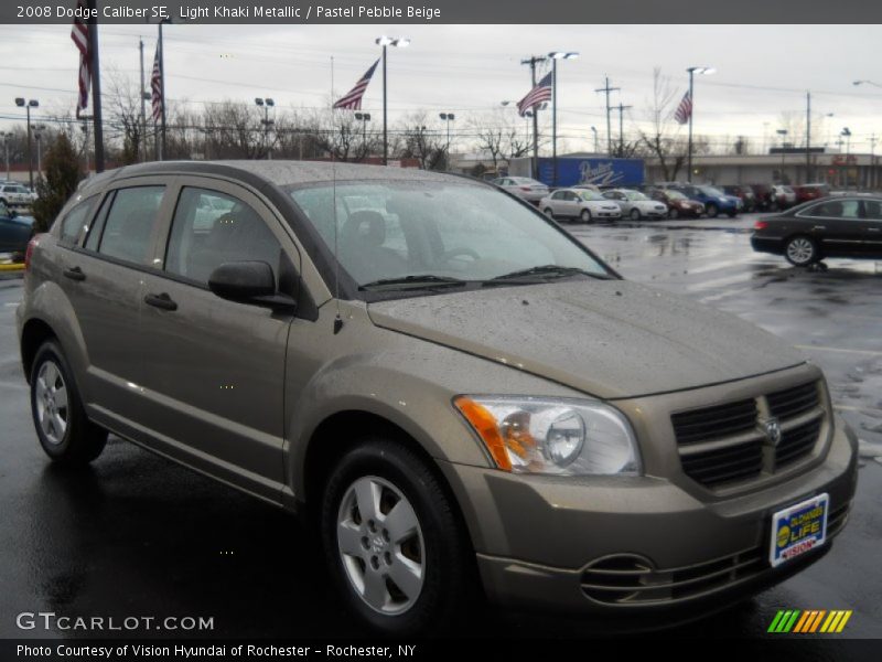 Light Khaki Metallic / Pastel Pebble Beige 2008 Dodge Caliber SE