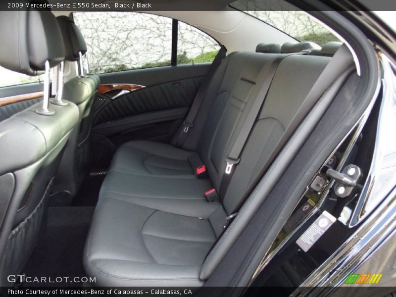 Black / Black 2009 Mercedes-Benz E 550 Sedan