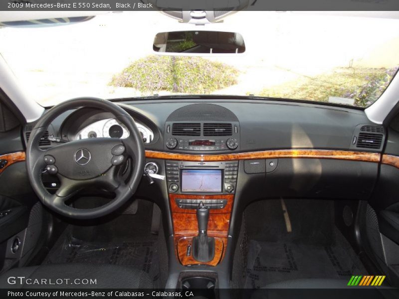 Dashboard of 2009 E 550 Sedan