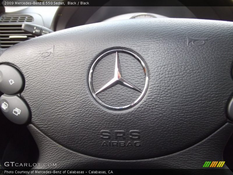 Black / Black 2009 Mercedes-Benz E 550 Sedan