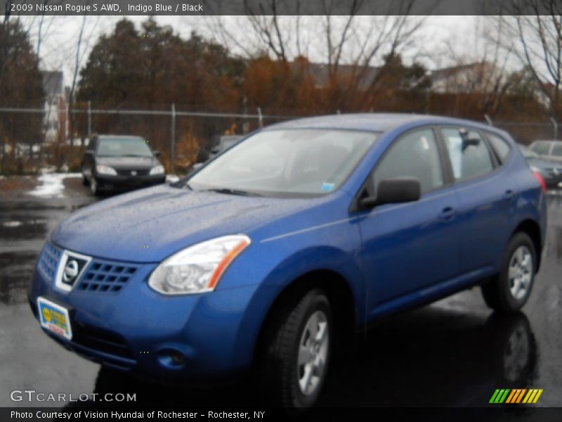 Indigo Blue / Black 2009 Nissan Rogue S AWD