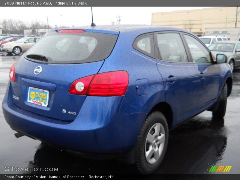 Indigo Blue / Black 2009 Nissan Rogue S AWD