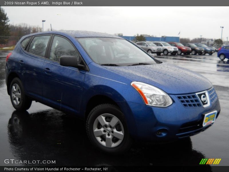Indigo Blue / Black 2009 Nissan Rogue S AWD