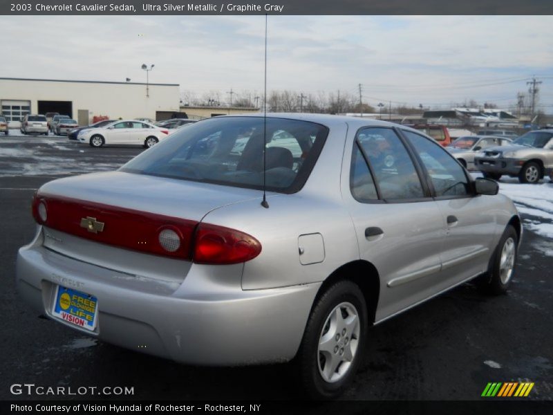 Ultra Silver Metallic / Graphite Gray 2003 Chevrolet Cavalier Sedan
