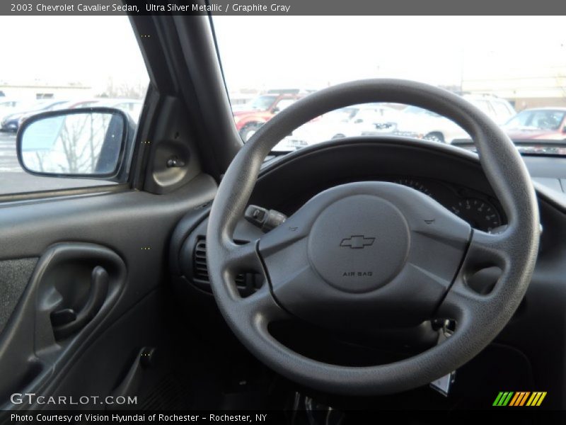 Ultra Silver Metallic / Graphite Gray 2003 Chevrolet Cavalier Sedan